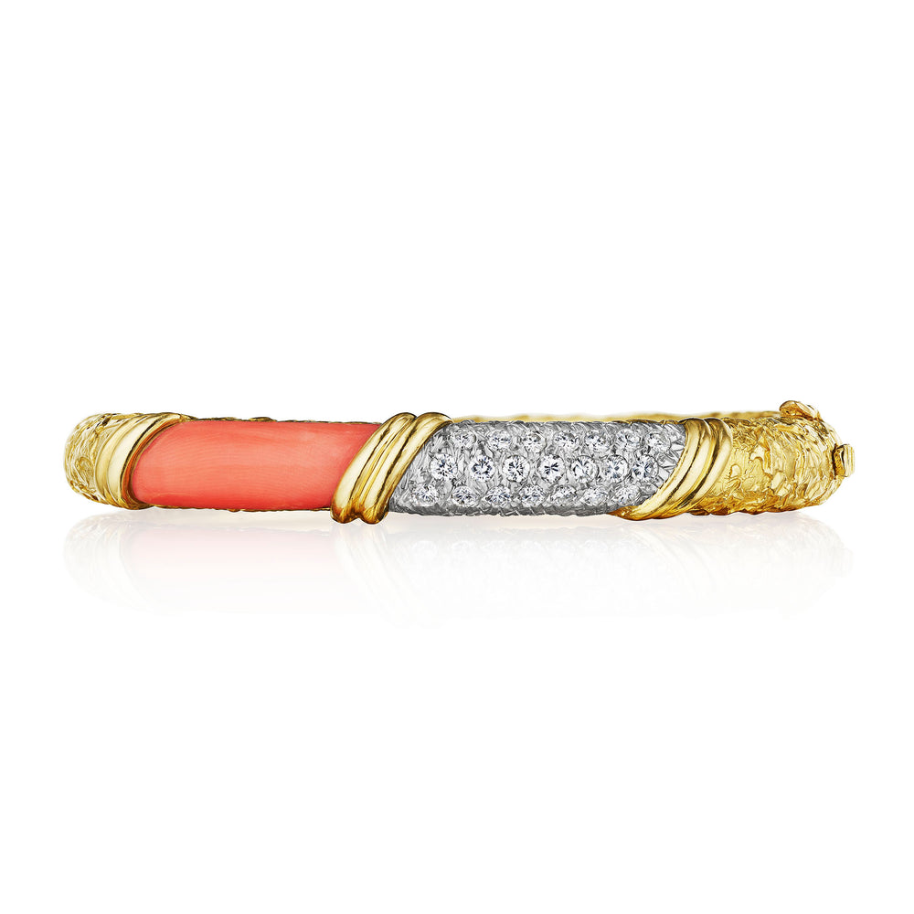 Macklowe Gallery Van Cleef & Arpels Paris Coral Bangle Bracelet