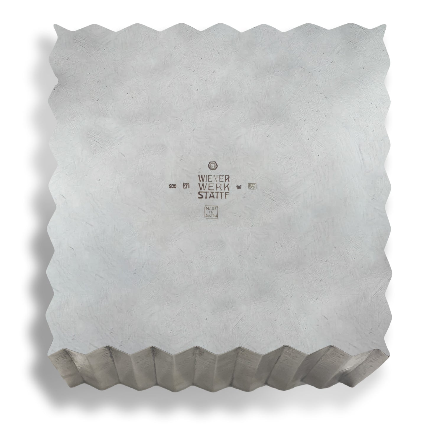 Macklowe Gallery Josef Hoffmann Hammered Silver Centerpiece and Pair of Vases