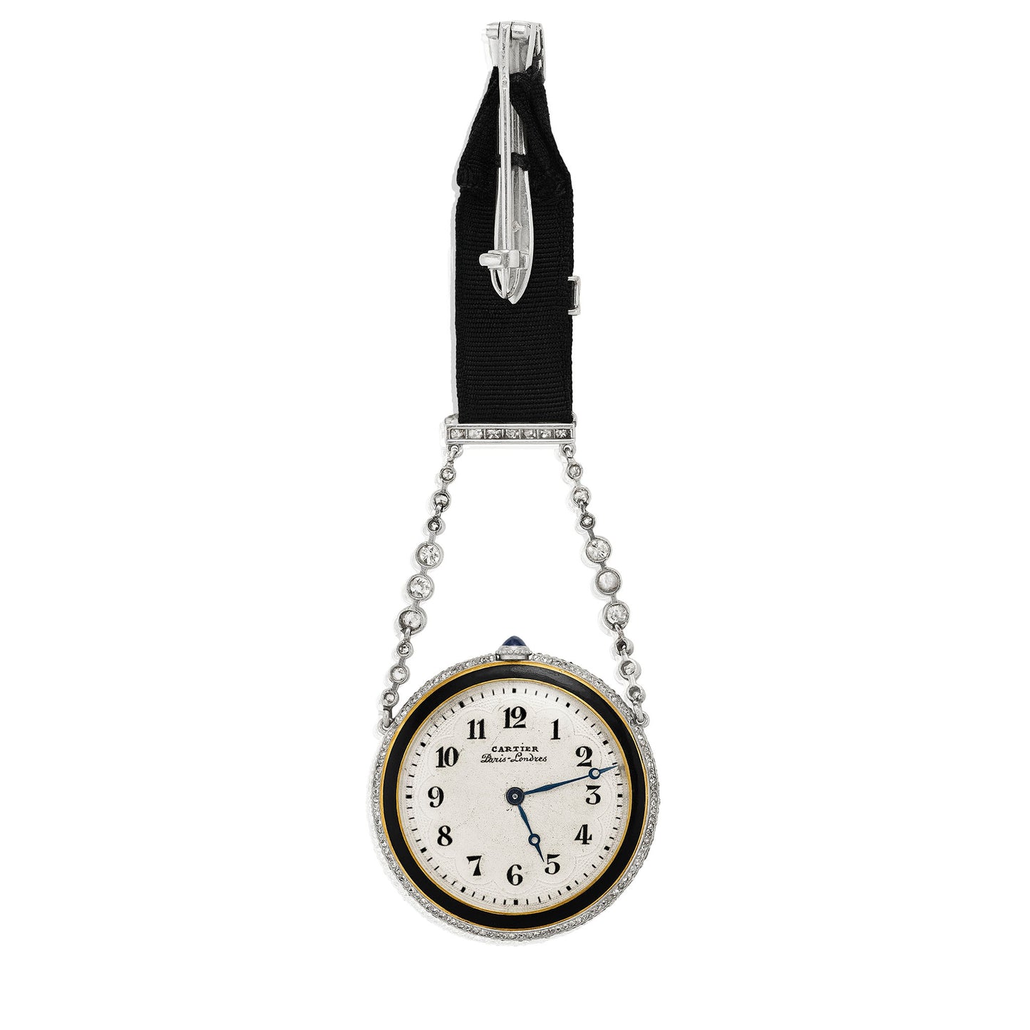 Macklowe Gallery Cartier Paris Belle Époque Lapel Watch