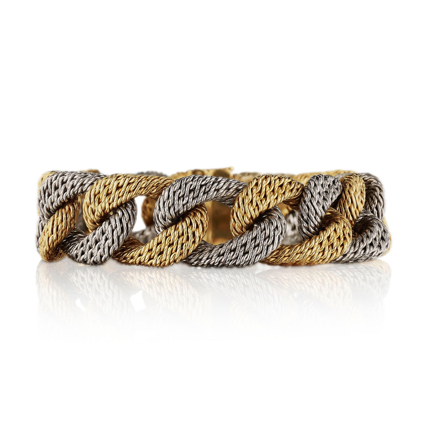 Macklowe Gallery Georges Lenfant Paris Bi-color Gold Bracelet