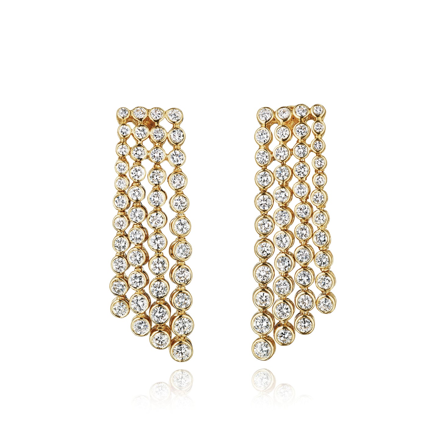 Macklowe Gallery Van Cleef & Arpels Paris Cascade Diamond Earrings 