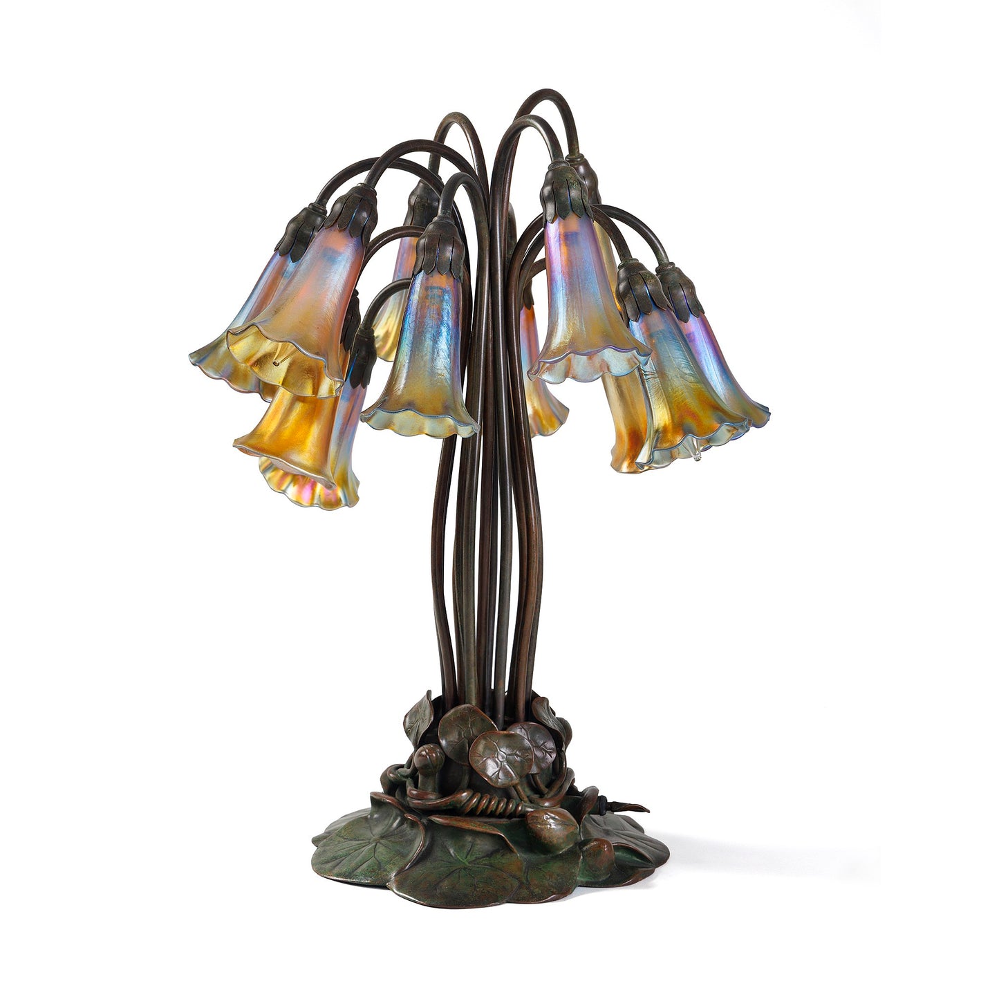 Macklowe Gallery Tiffany Studios New York "Twelve Light Lily" Table Lamp