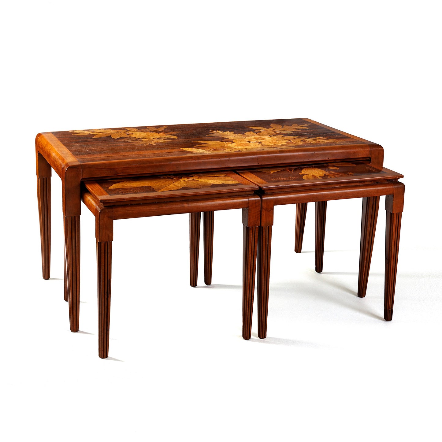Macklowe Gallery Émile Gallé Set of Three Nesting Tables