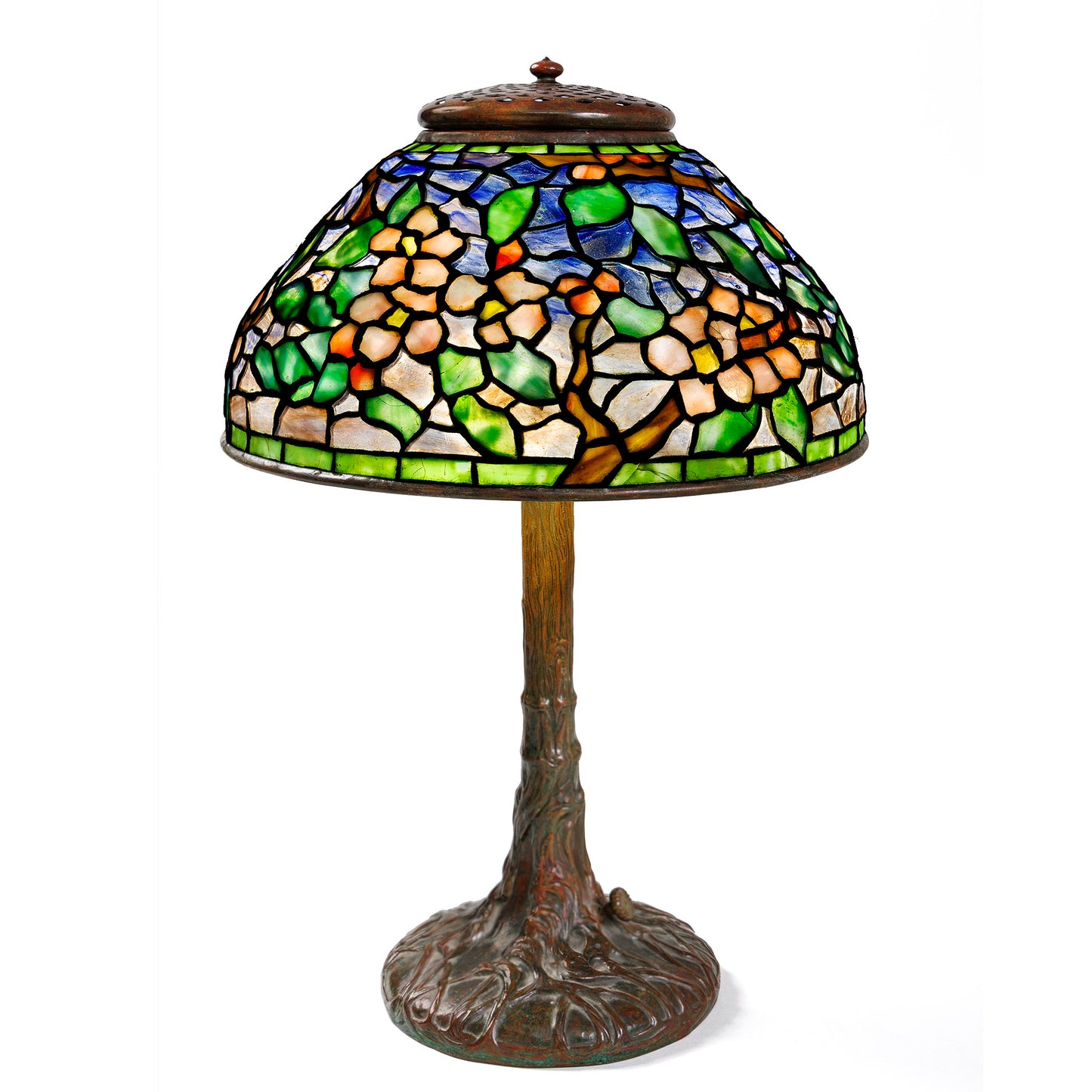 Macklowe Gallery Tiffany Studios New York Pony "Apple Blossom" Table Lamp