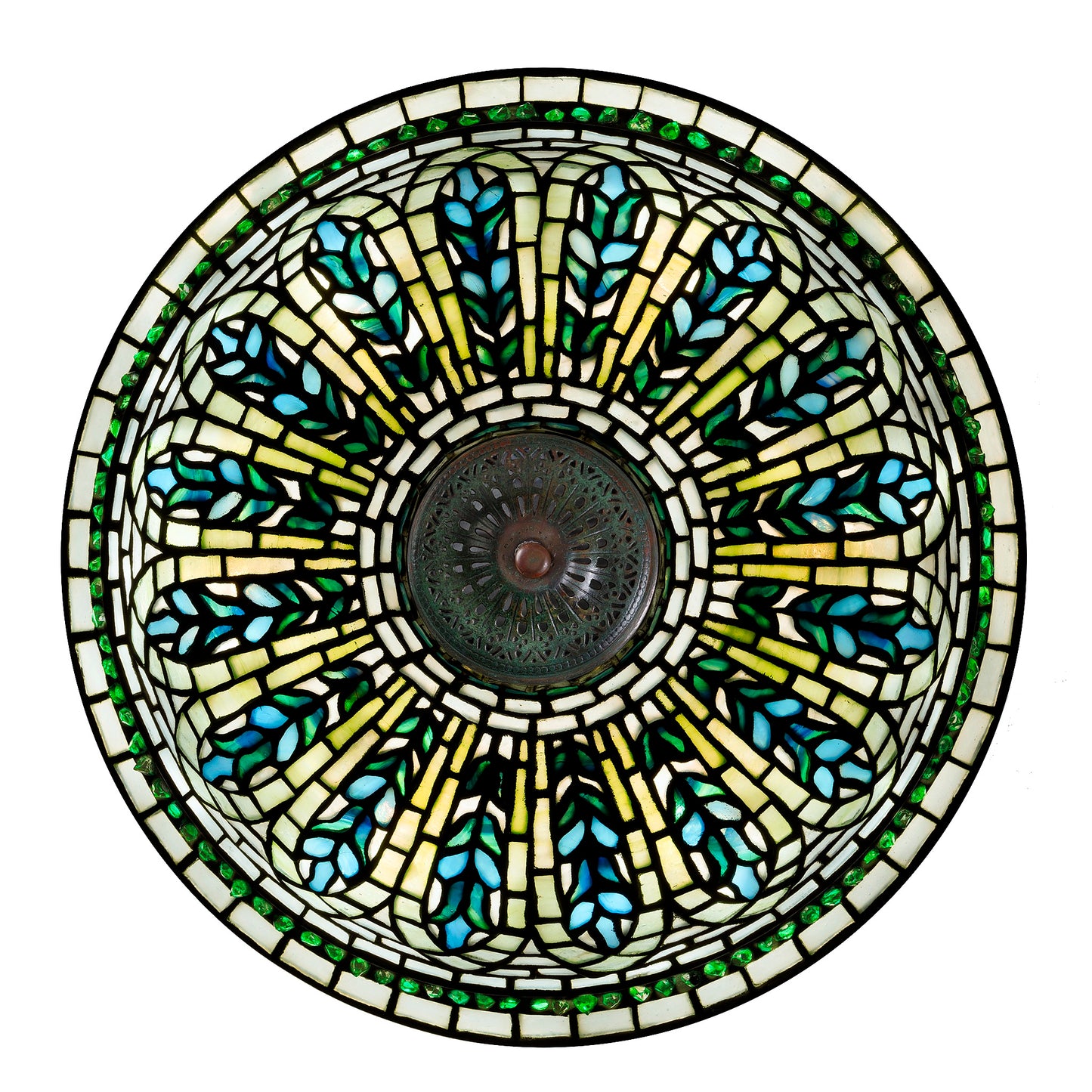 Macklowe Gallery Tiffany Studios New York "Gentian" Flared Table Lamp