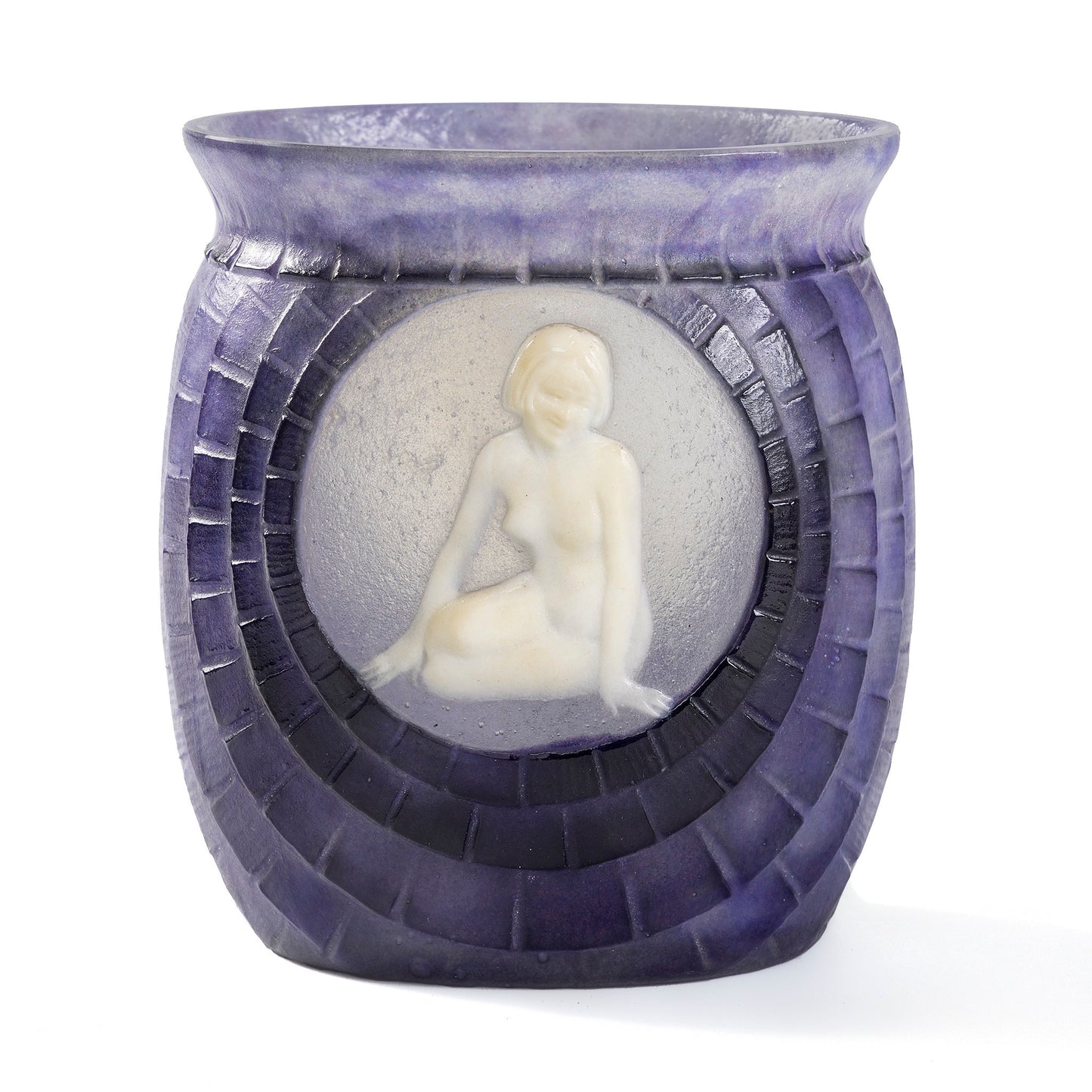 Macklowe Gallery Gabriel Argy-Rousseau "Jeunesse" Pâte de Verre Glass Vase