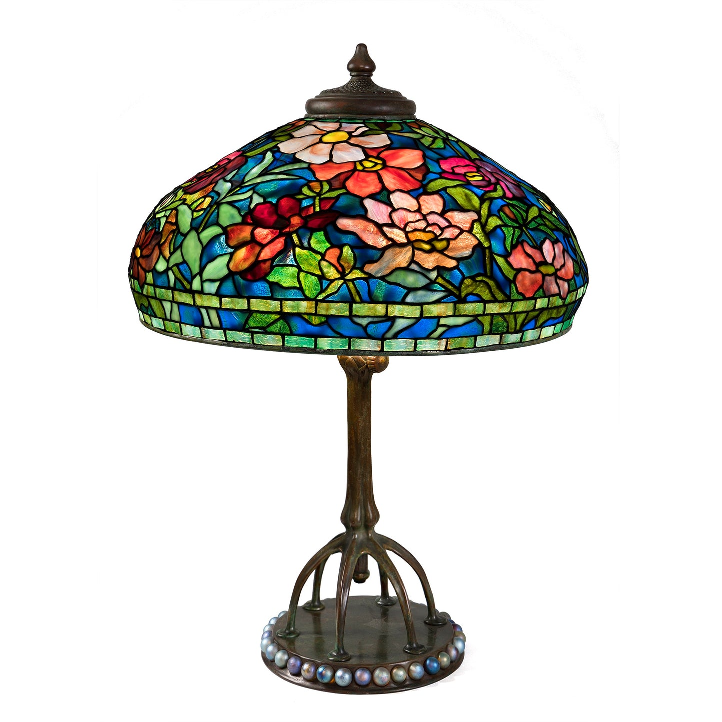 Macklowe Gallery Tiffany Studios New York "Peony" Table Lamp